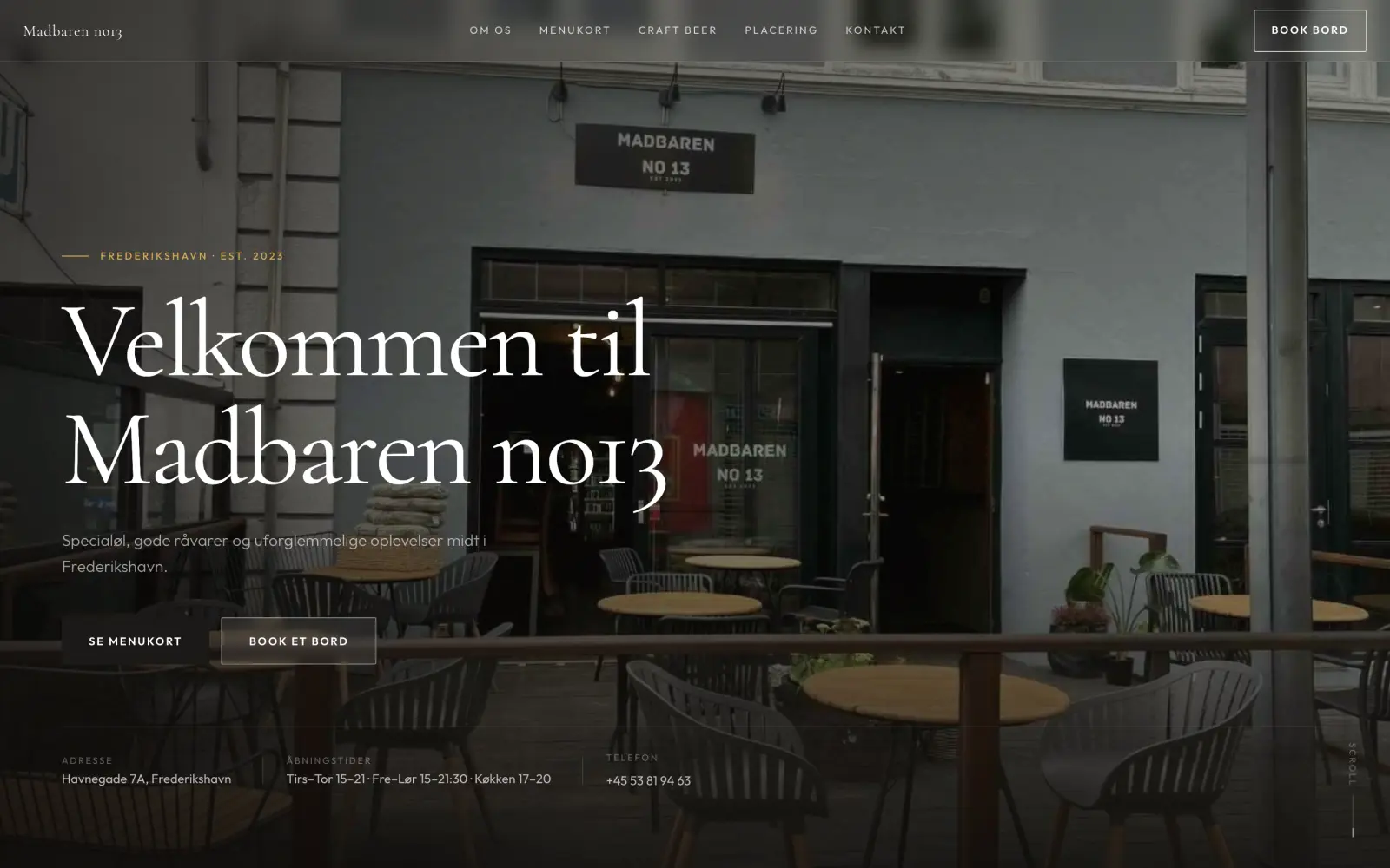 Forsiden på madbarenno13.dk